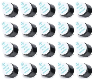 AJMRTC 20Pcs 5V Active Electromagnetic Buzzer, Continuous Beep Alarm Sounder Speaker, Integrated Active Buzzer Module for Circuit Prompt and Alarm Projects AJMRTC 20Pcs 5V Active Electromagnetic Buzzer, Continuous Beep Alarm Sounder Speaker, Integrated Active Buzzer Module for Circuit Prompt and Alarm Projects