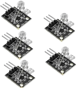 AJMRTC 5Pcs 5V Heartbeat Sensor Module, Finger Pulse Heart Rate Detection Measuring Module for Arduino STM32 Bio-Signal Monitoring DIY Project AJMRTC 5Pcs 5V Heartbeat Sensor Module, Finger Pulse Heart Rate Detection Measuring Module for Arduino STM32 Bio-Signal Monitoring DIY Project