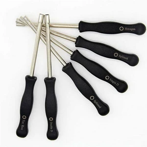 AJMRTC 6 Pack Carburetor Adjustment Tool Set, Carburetor Tune-up Adjuster Kit with 21-Teeth Spline, Common Screwdriver for 2 Cycle Small Engine Chainsaw Weed Eater Trimmer AJMRTC 6 Pack Carburetor Adjustment Tool Set, Carburetor Tune-up Adjuster Kit with 21-Teeth Spline, Common Screwdriver for 2 Cycle Small Engine Chainsaw Weed Eater Trimmer