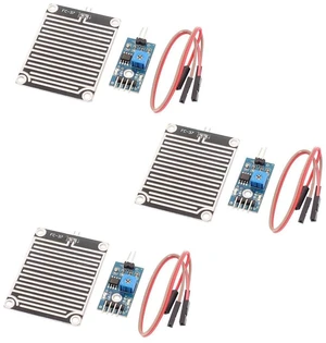 AJMRTC 3Pcs LM393 Rain Drop Sensor Module, Rainfall Weather Moisture Detector Board with Adjustable Sensitivity for Rain Monitoring, Smart Home, Arduino DIY Project AJMRTC 3Pcs LM393 Rain Drop Sensor Module, Rainfall Weather Moisture Detector Board with Adjustable Sensitivity for Rain Monitoring, Smart Home, Arduino DIY Project