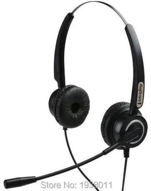 AJMRTC Binaural Call Center Headset, Professional RJ9 RJ11 Plug Office Telephone Headset with Noise Cancelling Microphone for Desk Phone, Customer Service, Office Communication AJMRTC Binaural Call Center Headset, Professional RJ9 RJ11 Plug Office Telephone Headset with Noise Cancelling Microphone for Desk Phone, Customer Service, Office Communication
