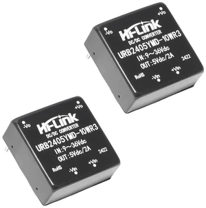 AJMRTC 24V to 5V Isolated DC-DC Power Module, 10W 2000mA Isolated DCDC Converter, Supports 5V 12V 15V 24V Output, Pack of 2 Pcs (10D2405A)