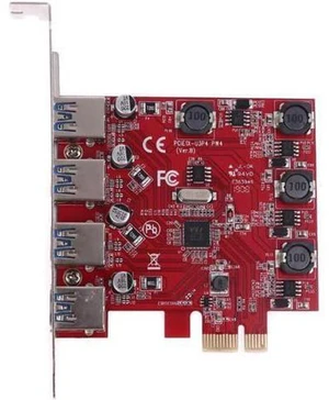 AJMRTC PCIe to 4-Port USB 3.0 Expansion Card with Independent SATA Power Supply, VL805 Chipset PCI Express X1 USB3.0 Controller Add-on Card, 5Gbps SuperSpeed for Desktop PC, External SSD, Camera AJMRTC PCIe to 4-Port USB 3.0 Expansion Card with Independent SATA Power Supply, VL805 Chipset PCI Express X1 USB3.0 Controller Add-on Card, 5Gbps SuperSpeed for Desktop PC, External SSD, Camera