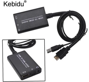 AJMRTC 4K 3D HDMI to HDMI + SPDIF Audio Extractor Converter, HDMI Audio Splitter Adapter with USB Power Cable for Xbox 360, PS3, PS4, Blu-Ray Player, TV Box, HD Media Player AJMRTC 4K 3D HDMI to HDMI + SPDIF Audio Extractor Converter, HDMI Audio Splitter Adapter with USB Power Cable for Xbox 360, PS3, PS4, Blu-Ray Player, TV Box, HD Media Player