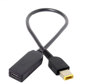 AJMRTC USB-C PD Trigger Charging Cable, Type C to Rectangle 11.0*4.5mm DC Power Plug, 65W PD Emulator Cable for Lenovo ThinkPad X1 Carbon Laptop AJMRTC USB-C PD Trigger Charging Cable, Type C to Rectangle 11.0*4.5mm DC Power Plug, 65W PD Emulator Cable for Lenovo ThinkPad X1 Carbon Laptop