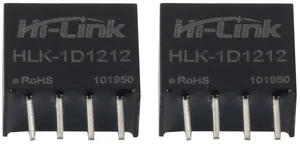 AJMRTC HLK-1D1212 DC-DC Isolated Power Supply Module, 12V to 12V 1W 84mA Unregulated Isolation Converter, SIP Single Output Switching Power Module for Smart Home, Industrial Circuit, PCB Design, 6 PCS AJMRTC HLK-1D1212 DC-DC Isolated Power Supply Module, 12V to 12V 1W 84mA Unregulated Isolation Converter, SIP Single Output Switching Power Module for Smart Home, Industrial Circuit, PCB Design, 6 PCS