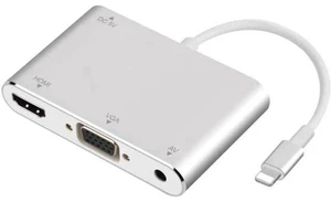 AJMRTC Lightning to HDMI VGA Digital AV Converter Adapter Cable, 1080P Screen Mirroring for Apple iPhone, iPad, iPod, for TV, Monitor, Projector AJMRTC Lightning to HDMI VGA Digital AV Converter Adapter Cable, 1080P Screen Mirroring for Apple iPhone, iPad, iPod, for TV, Monitor, Projector