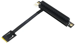 AJMRTC 270° M.2 NGFF Dual Key A-E to PCIe x16 Riser Adapter Cable, 20cm, 4Pin FDD 12V Power, M.2 2230 A+E Key PCI-E 3.0 Extender for Mini PC, PCIe Device Testing AJMRTC 270° M.2 NGFF Dual Key A-E to PCIe x16 Riser Adapter Cable, 20cm, 4Pin FDD 12V Power, M.2 2230 A+E Key PCI-E 3.0 Extender for Mini PC, PCIe Device Testing