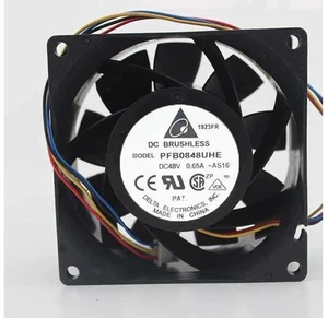 AJMRTC IP55 Waterproof 8038 PWM Cooling Fan, 80x80x38mm DC48V 0.65A Replacement Fan Compatible with Delta PFB0848UHE, High Airflow Industrial Axial Fan for Inverter, Server, Cabinet Cooling AJMRTC IP55 Waterproof 8038 PWM Cooling Fan, 80x80x38mm DC48V 0.65A Replacement Fan Compatible with Delta PFB0848UHE, High Airflow Industrial Axial Fan for Inverter, Server, Cabinet Cooling