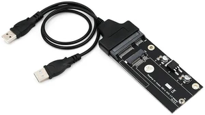 AJMRTC 20+6Pin Proprietary SSD to SATA 2.5" Adapter Card, USB 2.0 Converter with Cable for ThinkPad X1 Carbon Gen1 Original SSD, External Data Reading Recovery Board AJMRTC 20+6Pin Proprietary SSD to SATA 2.5" Adapter Card, USB 2.0 Converter with Cable for ThinkPad X1 Carbon Gen1 Original SSD, External Data Reading Recovery Board