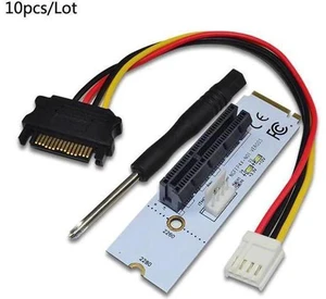 AJMRTC M.2 Key M to PCIe 4X Riser Adapter Card, NGFF M-Key NVMe to PCIe X4 Converter with LED Voltage Indicator, PCI-E 4.0 / 3.0 Compatible for M.2 2280 SSD AJMRTC M.2 Key M to PCIe 4X Riser Adapter Card, NGFF M-Key NVMe to PCIe X4 Converter with LED Voltage Indicator, PCI-E 4.0 / 3.0 Compatible for M.2 2280 SSD