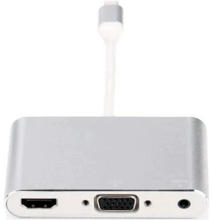 AJMRTC Lightning to HDMI VGA 3.5mm Audio Adapter Cable, 1080P Lightning Digital AV Converter for iPhone 7 7 Plus 8 X, Screen Mirroring to TV Monitor Projector AJMRTC Lightning to HDMI VGA 3.5mm Audio Adapter Cable, 1080P Lightning Digital AV Converter for iPhone 7 7 Plus 8 X, Screen Mirroring to TV Monitor Projector