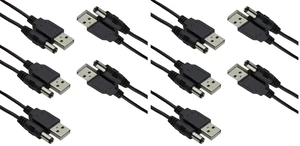 AJMRTC 5 Pack USB 2.0 A Male to DC 5.5x2.1mm Barrel Jack Power Cable, 5V USB to DC 5.5*2.1mm Charging Cord for Router, LED Strip, CCTV Camera, DIY Electronics AJMRTC 5 Pack USB 2.0 A Male to DC 5.5x2.1mm Barrel Jack Power Cable, 5V USB to DC 5.5*2.1mm Charging Cord for Router, LED Strip, CCTV Camera, DIY Electronics