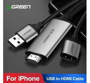 AJMRTC Universal Phone to HDMI Adapter Cable, Screen Mirroring AV Converter for iPhone 8 X 7 6s Plus iPad Android Smartphones to TV Monitor Projector, Full HD 1080P Video & Audio Output AJMRTC Universal Phone to HDMI Adapter Cable, Screen Mirroring AV Converter for iPhone 8 X 7 6s Plus iPad Android Smartphones to TV Monitor Projector, Full HD 1080P Video & Audio Output