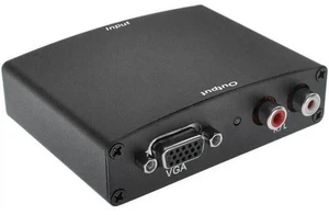AJMRTC VGA to HDMI Converter Adapter, 1080P Analog to Digital Video with L/R RCA Stereo Audio Sync Output, 5V USB Powered Active VGA2HDMI Converter for Old PC Laptop DVD to HDTV Projector AJMRTC VGA to HDMI Converter Adapter, 1080P Analog to Digital Video with L/R RCA Stereo Audio Sync Output, 5V USB Powered Active VGA2HDMI Converter for Old PC Laptop DVD to HDTV Projector