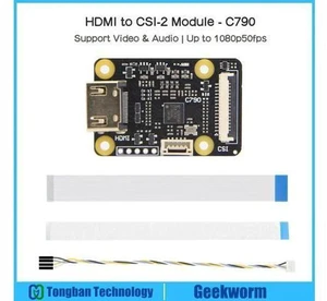 AJMRTC C790 HDMI to CSI-2 Adapter Module, TC358743XBG Bridge with I2S Audio, 1080P@60fps Video Capture for Raspberry Pi 5 4B 3B+ Zero CM4 PiKVM BliKVM Build AJMRTC C790 HDMI to CSI-2 Adapter Module, TC358743XBG Bridge with I2S Audio, 1080P@60fps Video Capture for Raspberry Pi 5 4B 3B+ Zero CM4 PiKVM BliKVM Build
