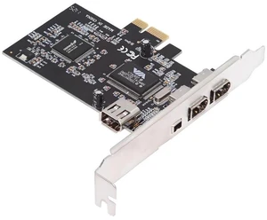 AJMRTC PCIe X1 4 Ports Firewire 400 IEEE 1394a Capture Card, 400Mbps, 6Pin & 4Pin 1394 Adapter, Compatible with PCIe X1/X4/X8/X16 for DV Camcorder Video Editing AJMRTC PCIe X1 4 Ports Firewire 400 IEEE 1394a Capture Card, 400Mbps, 6Pin & 4Pin 1394 Adapter, Compatible with PCIe X1/X4/X8/X16 for DV Camcorder Video Editing