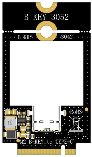 AJMRTC M.2 B-Key WWAN Expansion Adapter Card, Convert M.2 B Key WWAN Slot to USB-C + Dual TF Card Reader, Compatible with 3042 / 3052 Size 4G LTE WWAN Module Slot for Laptop, Notebook Internal Upgrade AJMRTC M.2 B-Key WWAN Expansion Adapter Card, Convert M.2 B Key WWAN Slot to USB-C + Dual TF Card Reader, Compatible with 3042 / 3052 Size 4G LTE WWAN Module Slot for Laptop, Notebook Internal Upgrade