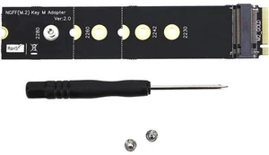 AJMRTC M.2 NGFF M Key PCIe Extender Adapter, 4-Layer PCB PCI Express Riser Expansion Card for NVMe AHCI SSD, 2260 2280 M.2 to PCIe x4 Slot Converter for Desktop PC, Storage Upgrade, Case Modding AJMRTC M.2 NGFF M Key PCIe Extender Adapter, 4-Layer PCB PCI Express Riser Expansion Card for NVMe AHCI SSD, 2260 2280 M.2 to PCIe x4 Slot Converter for Desktop PC, Storage Upgrade, Case Modding