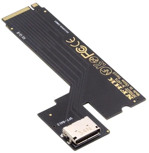 AJMRTC M.2 M-Key PCIe 4.0 to OCuLink SFF-8611 SFF-8612 Host Adapter, Custom for 2022 2023 ThinkBook 14+, for External eGPU Dock and U.2 NVMe SSD Expansion AJMRTC M.2 M-Key PCIe 4.0 to OCuLink SFF-8611 SFF-8612 Host Adapter, Custom for 2022 2023 ThinkBook 14+, for External eGPU Dock and U.2 NVMe SSD Expansion