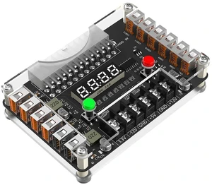 AJMRTC 24Pin ATX Power Supply Breakout Board Kit, Side-Plug Version, 12 USB Ports, 3.3V 5V 12V -12V Output, with Acrylic Enclosure for Bench Power Testing AJMRTC 24Pin ATX Power Supply Breakout Board Kit, Side-Plug Version, 12 USB Ports, 3.3V 5V 12V -12V Output, with Acrylic Enclosure for Bench Power Testing
