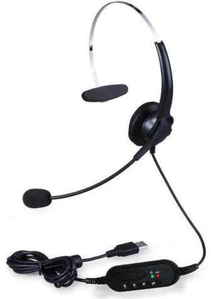 AJMRTC USB Call Center Headset with Noise Cancelling Microphone, Wired USB Headphone for PC Desktop Laptop, Single-Sided Office Headset for Business Conference Online Class AJMRTC USB Call Center Headset with Noise Cancelling Microphone, Wired USB Headphone for PC Desktop Laptop, Single-Sided Office Headset for Business Conference Online Class