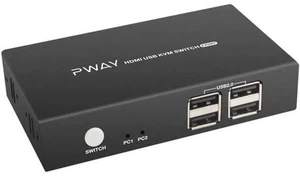AJMRTC 4K Dual Monitor HDMI KVM Switch, 2 Computers Share 2 Monitors, USB 2.0 KVM Switcher 2 In 1 Out Video Selector for Keyboard Mouse Flash Drive AJMRTC 4K Dual Monitor HDMI KVM Switch, 2 Computers Share 2 Monitors, USB 2.0 KVM Switcher 2 In 1 Out Video Selector for Keyboard Mouse Flash Drive