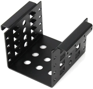 AJMRTC 4-Bay 2.5" SSD HDD to 3.5" Floppy Drive Bay Mounting Adapter Bracket, Aluminum Alloy Internal Hard Drive Caddy Holder, Black for PC Case Internal Storage Upgrade AJMRTC 4-Bay 2.5" SSD HDD to 3.5" Floppy Drive Bay Mounting Adapter Bracket, Aluminum Alloy Internal Hard Drive Caddy Holder, Black for PC Case Internal Storage Upgrade