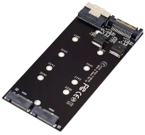 AJMRTC Dual M.2 NVMe AHCI to SFF-8654 SlimSAS 8X Adapter, PCIe 4.0 / PCIe 3.0 Hyper Expansion Card, Supports Intel VROC RAID0, Dual NVMe SSD Bifurcation Riser for Server Workstation AJMRTC Dual M.2 NVMe AHCI to SFF-8654 SlimSAS 8X Adapter, PCIe 4.0 / PCIe 3.0 Hyper Expansion Card, Supports Intel VROC RAID0, Dual NVMe SSD Bifurcation Riser for Server Workstation