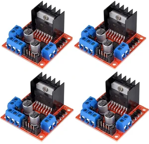 AJMRTC 4PCS L298N Dual H-Bridge Motor Driver Module, DC Stepper Motor Controller Board, PWM Speed Control Module for Arduino ESP32 STM32 Robot DIY Project AJMRTC 4PCS L298N Dual H-Bridge Motor Driver Module, DC Stepper Motor Controller Board, PWM Speed Control Module for Arduino ESP32 STM32 Robot DIY Project