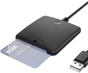 AJMRTC CR334 USB2.0 Smart Card Reader, ISO7816 Contact Chip Card Reader, Supports IC ID SIM ATM Bank Card, EMV Chip Card, Compatible with Windows 7/8/10 and Linux AJMRTC CR334 USB2.0 Smart Card Reader, ISO7816 Contact Chip Card Reader, Supports IC ID SIM ATM Bank Card, EMV Chip Card, Compatible with Windows 7/8/10 and Linux