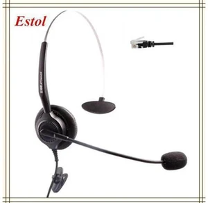 AJMRTC Monaural RJ9 Mono Headset, Single Ear Call Center Headphone with Foam Ear Pad, RJ9 Plug Corded Headset for Desk Phone Customer Service Office Call AJMRTC Monaural RJ9 Mono Headset, Single Ear Call Center Headphone with Foam Ear Pad, RJ9 Plug Corded Headset for Desk Phone Customer Service Office Call