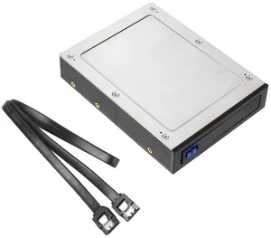 AJMRTC MRA180 Trayless 3.5-inch Floppy Bay Mobile Rack, SATA III 6Gbps Hot Swap Hard Drive Extraction Box for 7mm12.5mm 2.5 Inch SATA HDD SSD, Desktop Chassis Internal Storage Enclosure
