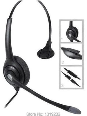 AJMRTC Monaural Call Center Headset with Inline Volume & Mute Control, QD Quick Disconnect Cord, RJ9 RJ10 Plug, Noise Cancelling Boom Microphone, Soft Foam Ear Cushion for Office Desk Phone Customer AJMRTC Monaural Call Center Headset with Inline Volume & Mute Control, QD Quick Disconnect Cord, RJ9 RJ10 Plug, Noise Cancelling Boom Microphone, Soft Foam Ear Cushion for Office Desk Phone Customer