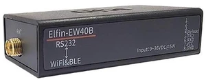 AJMRTC Elfin-EW40B-0 RS232 to WiFi & BLE Serial Server Gateway, External SMA Antenna, STA / AP / AP+STA Mode, Modbus RTU to Modbus TCP Converter, Industrial IoT Serial Wireless Module (Server Only)