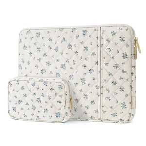 13-13.3 inch Laptop Case, 13.3 inch Puffy Laptop Sleeve | Compatible with MacBook Neo/Air13.6/Pro13/Pro14, HP Dell ASUS Lenovo, Square Quilted Floral Vertical Bag&Small Case, Blue 13-13.3 inch Laptop Case, 13.3 inch Puffy Laptop Sleeve | Compatible with MacBook Neo/Air13.6/Pro13/Pro14, HP Dell ASUS Lenovo, Square Quilted Floral Vertical Bag&Small Case, Blue