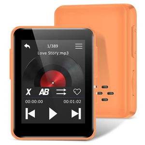 MP3 Player with Bluetooth 5.3 & Built-in Speaker | Portable MP3 Player with Built-in Speaker, Lightweight for Walking, Hiking & Outdoor Activities(Orange) MP3 Player with Bluetooth 5.3 & Built-in Speaker | Portable MP3 Player with Built-in Speaker, Lightweight for Walking, Hiking & Outdoor Activities(Orange)