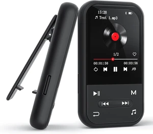 128GB Clip MP3 Player with Bluetooth 5.3, Music Player with FM Radio & Voice Recorder, E-Book, Portable Music Player Running & Workout, Supports up to 512GB, Earphones Included 128GB Clip MP3 Player with Bluetooth 5.3, Music Player with FM Radio & Voice Recorder, E-Book, Portable Music Player Running & Workout, Supports up to 512GB, Earphones Included