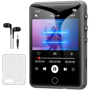 64GB Bluetooth 5.3 MP3 Player 2.4" Touch Screen Gray | Portable digital player delivers HiFi lossless audio, supports FM radio and line-in recording, TF card expandable up to 128GB 64GB Bluetooth 5.3 MP3 Player 2.4" Touch Screen Gray | Portable digital player delivers HiFi lossless audio, supports FM radio and line-in recording, TF card expandable up to 128GB