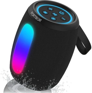 Bluetooth Speaker Wireless, Powerful Stereo Sound, IPX5 Waterproof | 8 Dynamic LED Lights, 30H Playtime, BT 5.3, TWS Pairing, for Outdoor/Home/Party/Camping/Beach Essentials, Gifts for Men Women Bluetooth Speaker Wireless, Powerful Stereo Sound, IPX5 Waterproof | 8 Dynamic LED Lights, 30H Playtime, BT 5.3, TWS Pairing, for Outdoor/Home/Party/Camping/Beach Essentials, Gifts for Men Women
