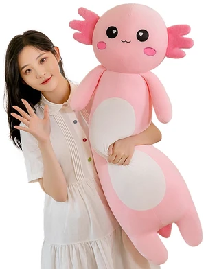 Long Axolotl Plush Pillow, Cute Axolotl Stuffed Animal Body Plush Soft Plushies Doll Toy for Girls Boys(65cm/25.5inch,Pink) Long Axolotl Plush Pillow, Cute Axolotl Stuffed Animal Body Plush Soft Plushies Doll Toy for Girls Boys(65cm/25.5inch,Pink)
