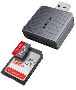 SD Card Reader 4.0, USB A to Micro Memory Card Reader Aluminum | Dual Slot SD to USB Adapter for Computer, PC, Laptop and Type A Devices, Compatible with SD/Micro SDXC/SDXC/SDHC/MMC/TF Cards SD Card Reader 4.0, USB A to Micro Memory Card Reader Aluminum | Dual Slot SD to USB Adapter for Computer, PC, Laptop and Type A Devices, Compatible with SD/Micro SDXC/SDXC/SDHC/MMC/TF Cards