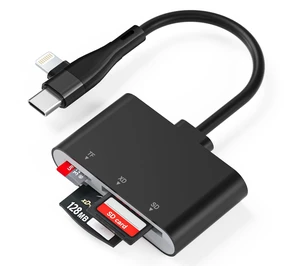 XD Card Reader, 3 in 1 SD/TF/XD Card Adapter, USB-C & Lightning | For Olympus and Fujifilm XD Picture Cards, SD/MicroSD, Works with iPhone, iPad, MacBook, PC, Android, Digital Camera XD Card Reader, 3 in 1 SD/TF/XD Card Adapter, USB-C & Lightning | For Olympus and Fujifilm XD Picture Cards, SD/MicroSD, Works with iPhone, iPad, MacBook, PC, Android, Digital Camera