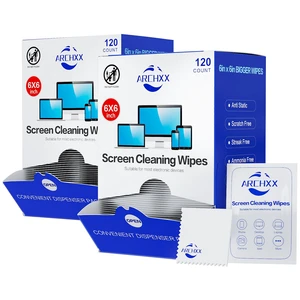 Screen Wipes for Electronics, 240 Count 6"x6" Pre-Moistened Screen Cleaner for Screens, Computer,Laptop,Tablet,Phone,Monitor,Car Screen Cleaner, Lens Wipes Individually Wrapped Screen Wipes for Electronics, 240 Count 6"x6" Pre-Moistened Screen Cleaner for Screens, Computer,Laptop,Tablet,Phone,Monitor,Car Screen Cleaner, Lens Wipes Individually Wrapped