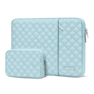 Laptop Case 15 inch, 15 inch Laptop Sleeve, Ice Blue | Compatible with MacBook Air M5 A3448 M4 A3241 M3 A3114 M2 A2941 2026-2023, Square Quilted Vertical Bag with Pocket&Small Case Laptop Case 15 inch, 15 inch Laptop Sleeve, Ice Blue | Compatible with MacBook Air M5 A3448 M4 A3241 M3 A3114 M2 A2941 2026-2023, Square Quilted Vertical Bag with Pocket&Small Case