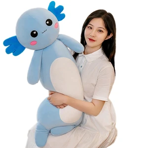 Somao Long Axolotl Plush Pillow, Cute Axolotl Stuffed Animal Body Plush Soft Plushies Doll Toy for Girls Boys(65cm/25.5inch,Blue) Somao Long Axolotl Plush Pillow, Cute Axolotl Stuffed Animal Body Plush Soft Plushies Doll Toy for Girls Boys(65cm/25.5inch,Blue)