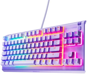 Apex 3 TKL Gaming Keyboard - Tenkeyless, RGB, Water & Dust Resistant - 8-Zone RGB Illumination Whisper-Quiet Gaming Switch - Lavender Apex 3 TKL Gaming Keyboard - Tenkeyless, RGB, Water & Dust Resistant - 8-Zone RGB Illumination Whisper-Quiet Gaming Switch - Lavender