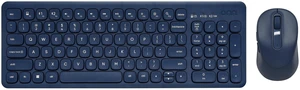 Curve Wireless Full-Size Keyboard and Mouse Combo, Blue Curve Wireless Full-Size Keyboard and Mouse Combo, Blue