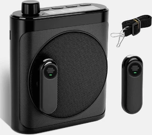 Voice Amplifier for Teachers with 2 Magnetic Wireless Microphones | Portable Bluetooth Speaker & Rechargeable Voice Amplifier for Teachers, Tour Guides, Fitness & Yoga Instructors Voice Amplifier for Teachers with 2 Magnetic Wireless Microphones | Portable Bluetooth Speaker & Rechargeable Voice Amplifier for Teachers, Tour Guides, Fitness & Yoga Instructors