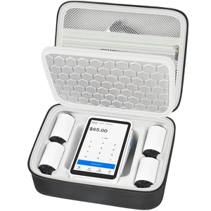 Hard Carrying Case for Square Terminal Credit Card Reader | Mesh Pocket, Holder for Terminal Charger and Over 5 Receipt, Scratch-Resistant Dustproof,Bag Only, Black+Orange Zipper Hard Carrying Case for Square Terminal Credit Card Reader | Mesh Pocket, Holder for Terminal Charger and Over 5 Receipt, Scratch-Resistant Dustproof,Bag Only, Black+Orange Zipper